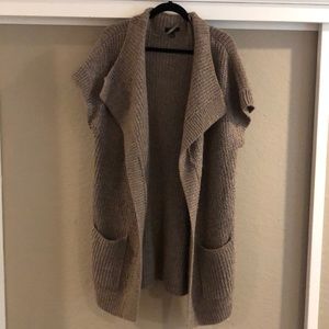Ann Taylor wool shawl collar sweater